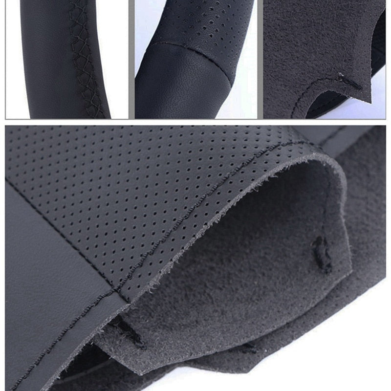 Hand Sewing Non-Slip Leather Steering Wheel Cover E90 E91 E92 E93 E87 E81 E82 E88 E84