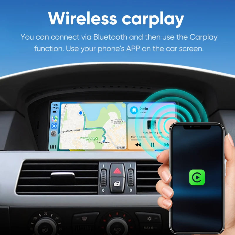 Android Head Unit With Carplay For E60 E61 E90 E91 E92 E93