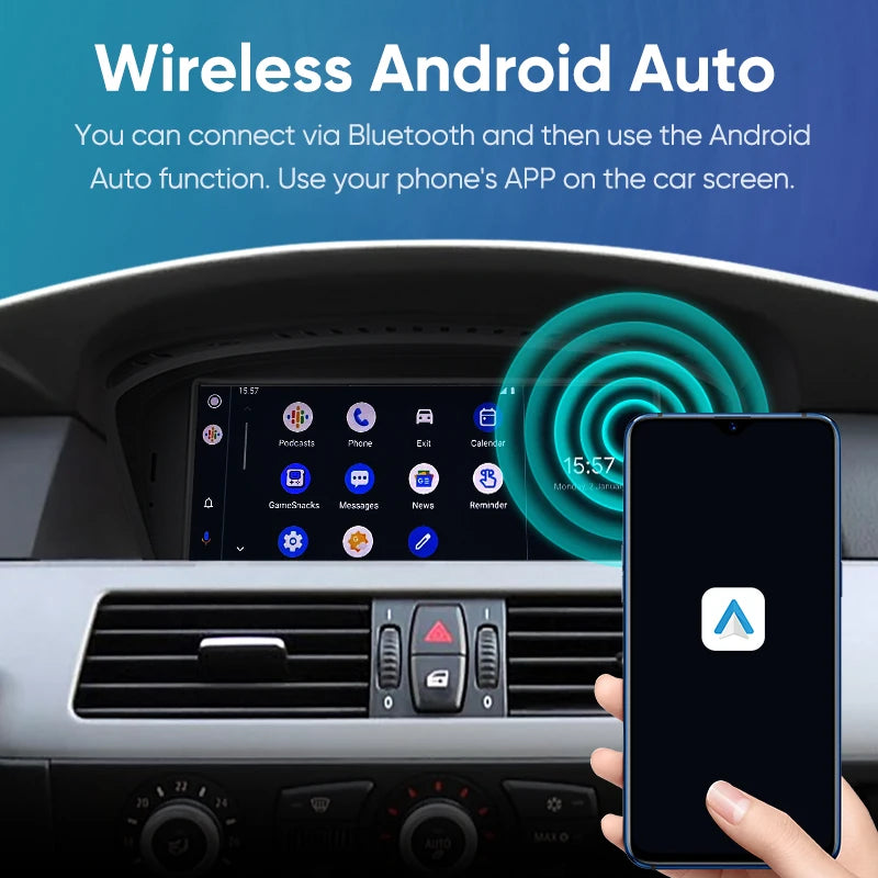 Android Head Unit With Carplay For E60 E61 E90 E91 E92 E93