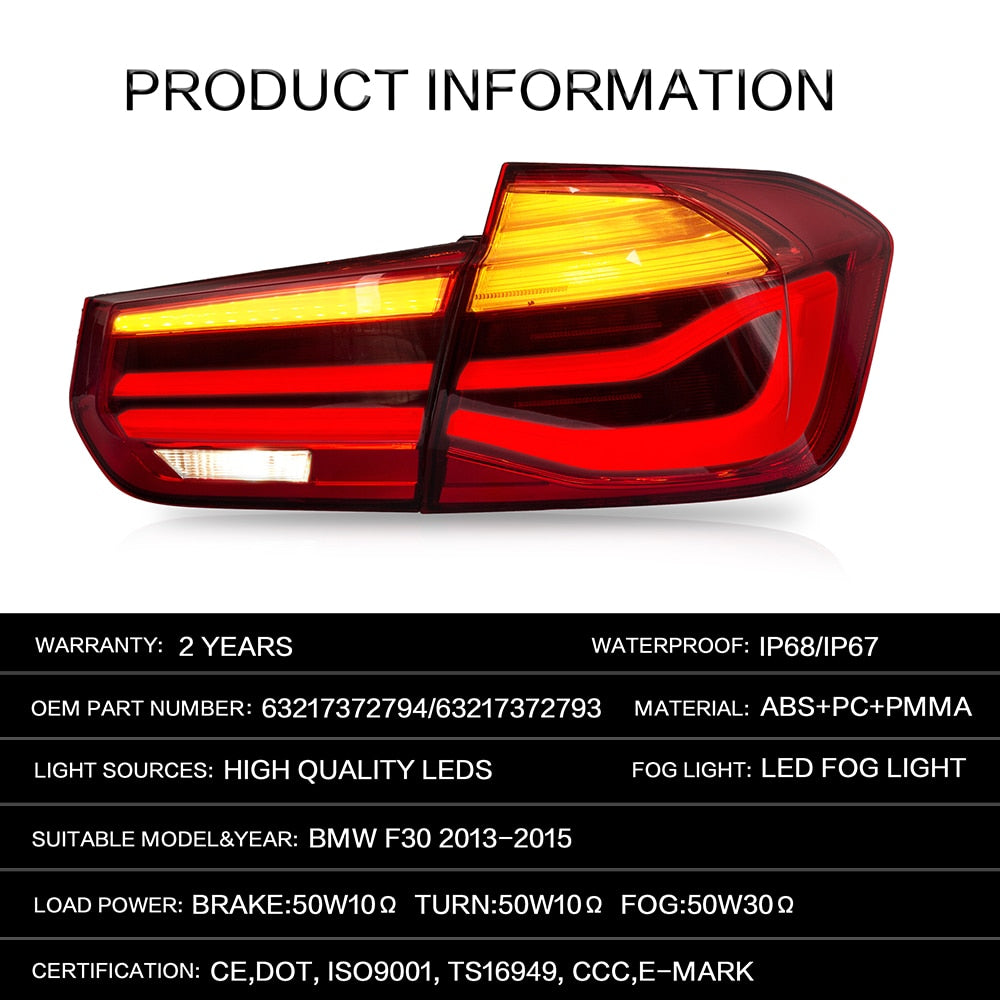LCI Look LED Taillights F30 F80